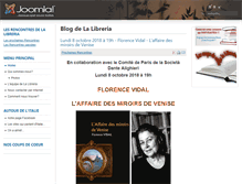 Tablet Screenshot of blog.libreria.fr